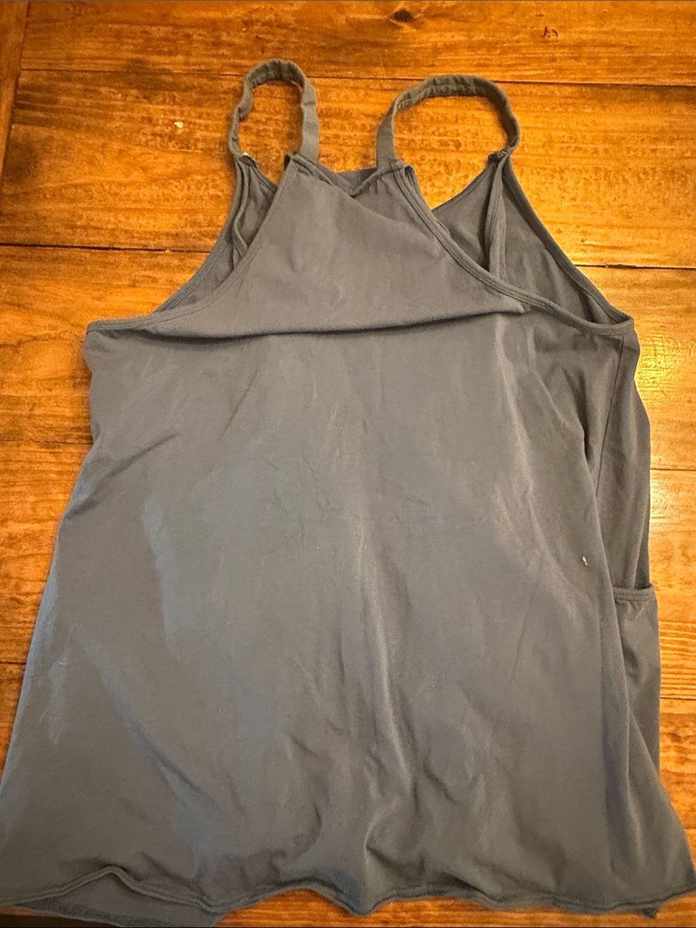 Women’s blue Sleeveless hot shot romper - Picture 3 of 3